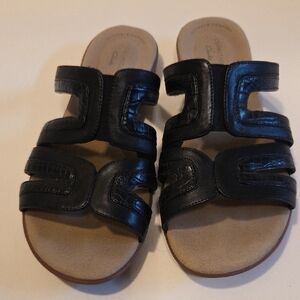 Clarks Black Womens Sandals